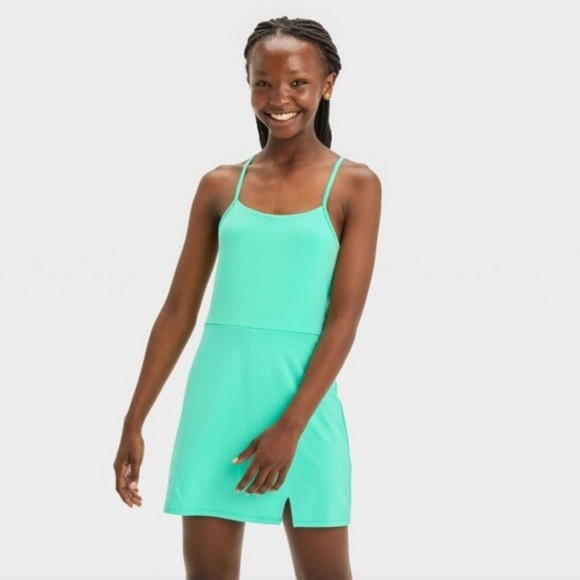 Girls' Cami Strap Tennis Dress - art class Mint Green XL - Picture 1 of 12
